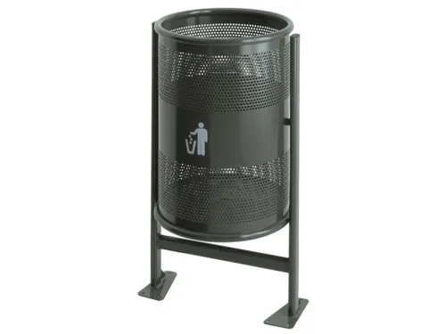 Ronde afvalbak op statief 60 Liter