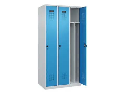 locker voor scheiding van kleding,HxBxD 1850x900x500mm,3vak