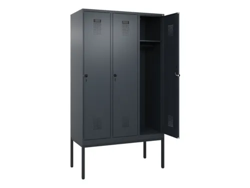 locker,HxBxD 2120x1200x500mm,3vak,vak B 400mm,draaigrendel