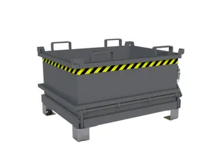 mini-bodemklepcontainer,HxLxB 625x800x1000mm,0,24m³,inrijbeugel,staal - 2