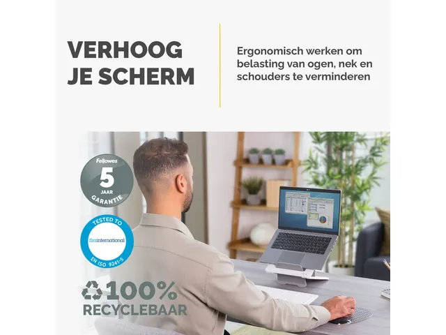 Laptopstandaard Fellowes Breyta wit