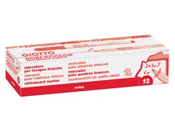 Robercolor whiteboardmarker fijn ronde punt rood