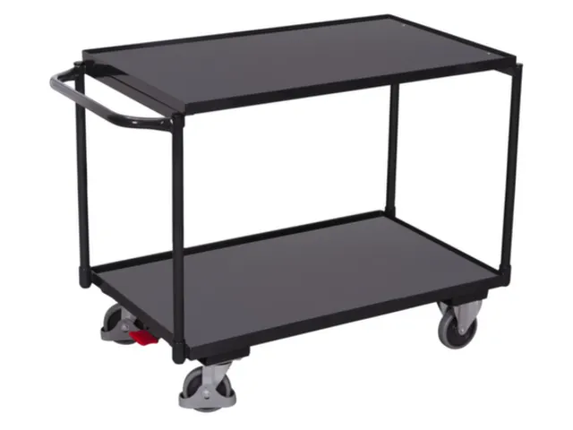 tafelwagen,draagverm. 250kg,2etage(s),laadvl. LxB 835x490mm,houtetage