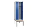 locker met bank,voor scheiding van kleding,HxBxD 2120x600x815mm,2vak