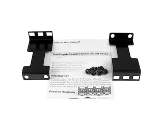 Raildiepte Adapterset voor Server Racks - 1U - 10 cm - 4