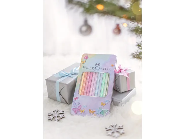 Crayons de couleur Faber-Castell Sparkle pastel 12 pièces dans un ét