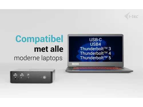 i-tec Thunderbolt 5 Quattro Display Docking Station 5x USB, 2.5 GLAN