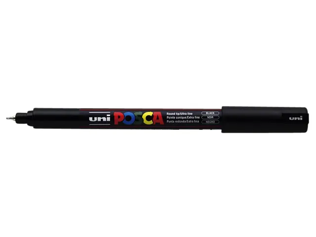 Verfstift Posca PC1MR Extra Fijne punt 0,7mm Zwart