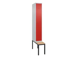 locker met bank,HxBxD 2120x300x815mm,1vak,vak B 300mm,cil.-slot