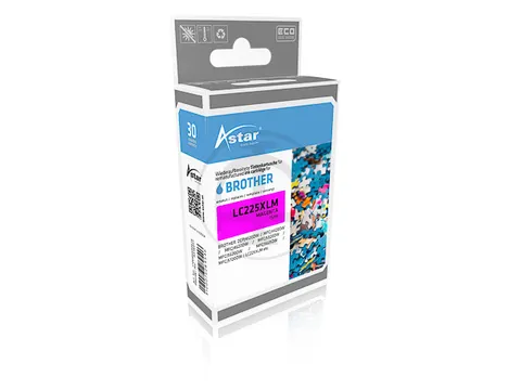 Astar Brother LC225XLM MFCJ Inkt Magenta HC Rebuilt 1200 Pagina's