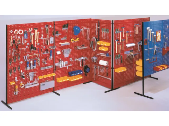 cloison à plaques perforées/à fentes élément simple Hxl 2000x1500