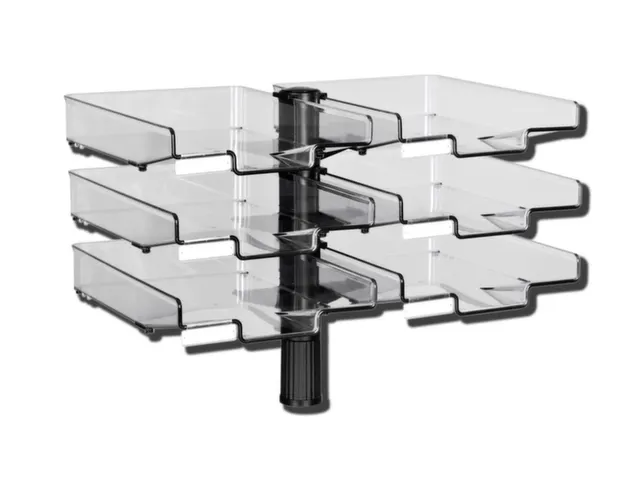 Zwenkbrievenbak Met 6 Bakken Zwart