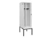 locker met bank,voor scheiding van kleding,HxBxD 2120x600x815mm,2vak