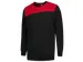 Sweat-shirt Tricorp Bicolor coutures 302013, rouge/noir, taille 4XL, l