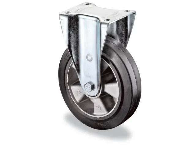 Bokwiel 550kg Elastische Banden 250x 50mm Aluminium Velg