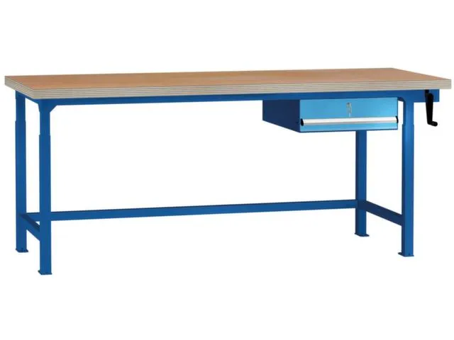 Werkbank 2000mm Hydraulisch Verstelbaar 750-1050mm 1lade Ral5012