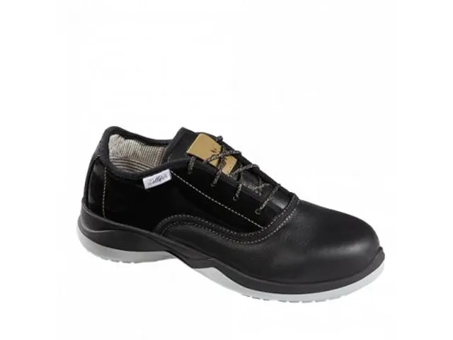 Elle Gloss Flex S3 Dames Werkschoen laag zwart maat 38