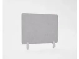 OUTLET Akoestisch PET-vilt scheidingsscherm bureau lichtgrijs 60x75cm