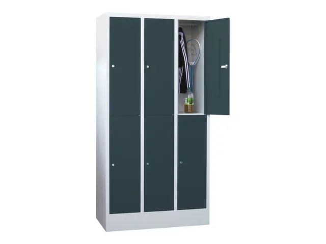 armoire multicases,HxlxP 1850x900x500mm,RAL7035,face avant RAL7016