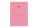 Classico L-map met venster A4 roze 100 stuks