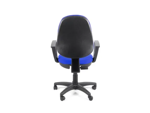 Bureaustoel EN1335 Linea Tiger 01 blauw/blauw met armleuning