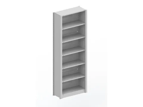 kantoorstelling,grondveld,HxBxD 2200x806x335mm,7xStalen bodem