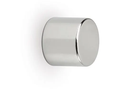 Neomagneet Cilinder 10x10x10mm Zilver 4kg Pak Van 10 stuks
