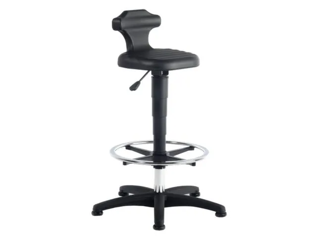 zit-stastoel zitting PU-schuim zwart 510-780mmx360x300mm glijders