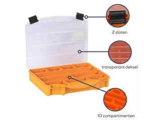 Assortimentsdoos 251x200x44mm 2.2 Liter - 6