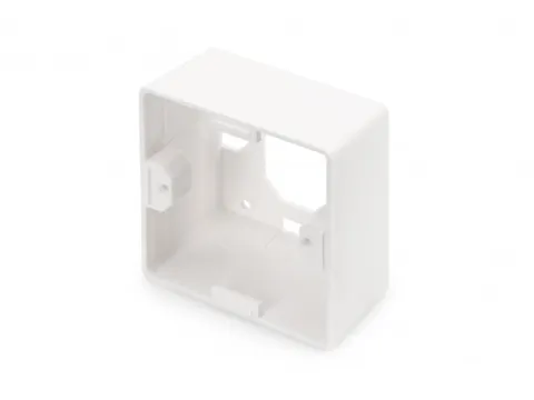 Opbouwdoos voor frontpanelen 80x80x42mm Wit Duitse indeling