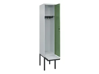 locker met bank,HxBxD 2120x400x815mm,1vak,vak B 400mm,cil.-slot - 2