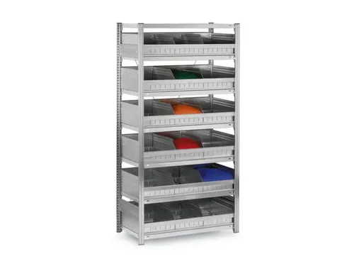 verdeelschot,v. inhaakstelling,BxD 1000x400mm,staal verzinkt