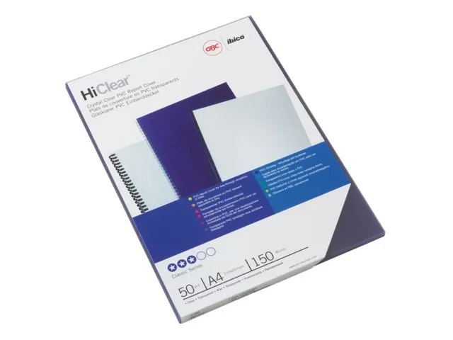 Voorblad Gbc A4 Pvc 150 Micron Transparant
