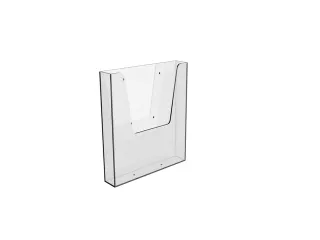 Folderhouder Europel wand A4 transparant - 2