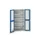 vitrinekast 2000x1050x550mm 4xStalen bodem romp RAL7035 front RAL5010