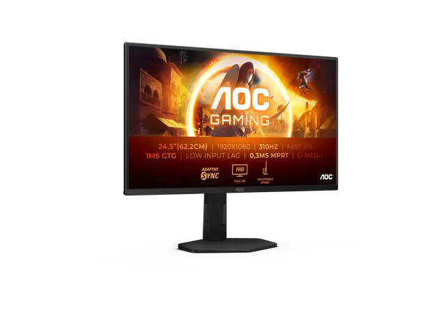 AOC G4 25G4SXU 24.5 Inch Monitor Full HD LED Zwart, Grijs