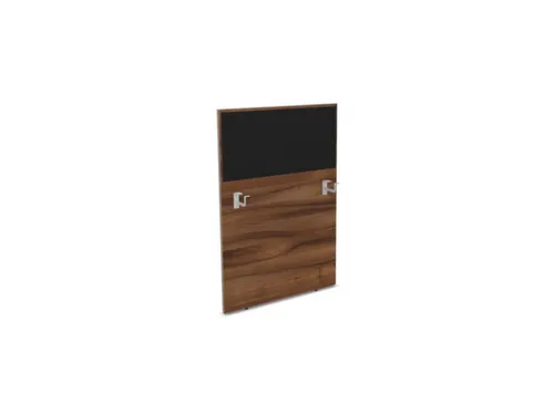 baliepaneel v. bureau aanbouw links NP-tiepolo nut BN8033-zwart 800mm