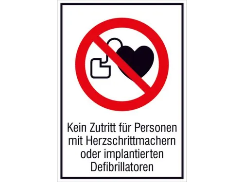 verbodsbord,“Verboden v. personen met pacemaker”,wandbord,aluminiu