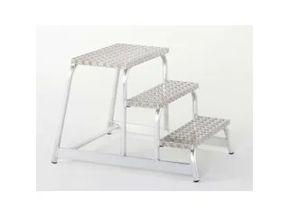machine-opstapje bordes H 600mm 3treden aluminium - 2