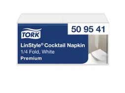 Tork Linstyle 509541 Cocktailservet Premium 1-Laags wit 23x23cm 14x100