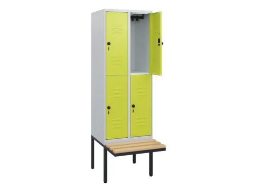 Dubbeldekse dekenkist,HxBxD 1950x600x815mm,2x2vak.,vak B 300mm
