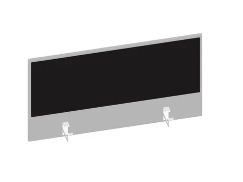 baliepaneel bureau aanbouw achter MP-lichtgrijs BN8033-zwart 1000mm