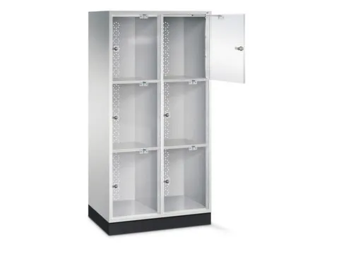 grootvolume-lockersysteem,HxBxD 1750x820x500mm,2x3vakken,cil.-slot