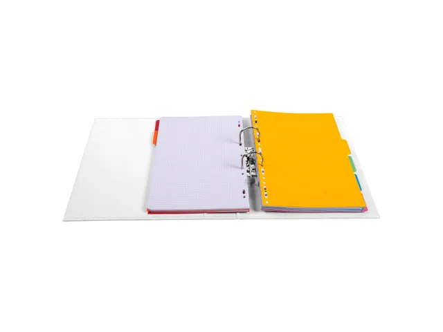 Classeur à levier PVC A4 dos de 70mm. - Blanc