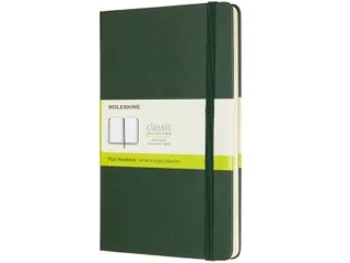 Notitieboek Moleskine large 130x210mm blanco hard cover myrtle green - 1