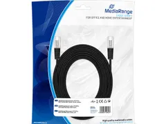 Netwerkkabel 10m MRCS120 UTP CAT 6 RJ45 Stekker-RJ45 Stekker zwart