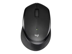 Muis Logitech M330 silent plus zwart draadloos