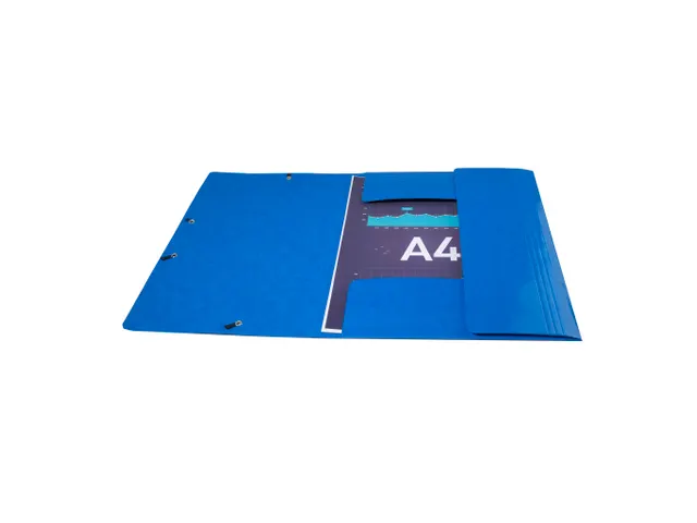 Elastomap Met 3 Kleppen In Gelamineerd Glanskarton A4 Assorti