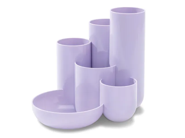 Porte-stylo HAN Campus 6 compartiments violet pastel