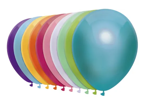 Ballon Haza uni 30cm 50 stuks metallic assorti